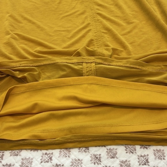 House of Harlow 1960 Sexy Summer Ruched Jersey Maxi Skirt Bronze Yellow Size XS - Picture 6 of 12